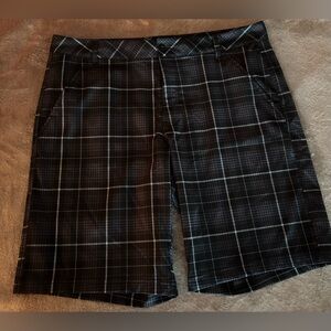 Fila Sport Golf Men's Dark Plaid Flat Front Shorts